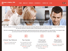 Tablet Screenshot of mmarkscpa.com
